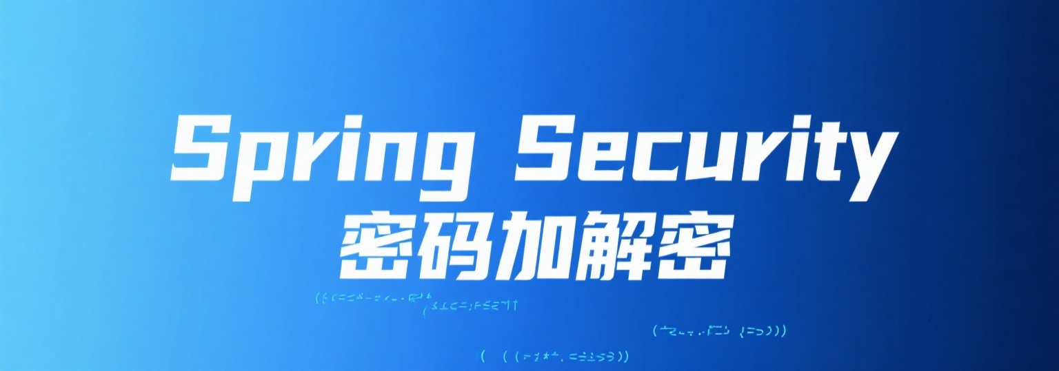 Spring Security 密码加解密